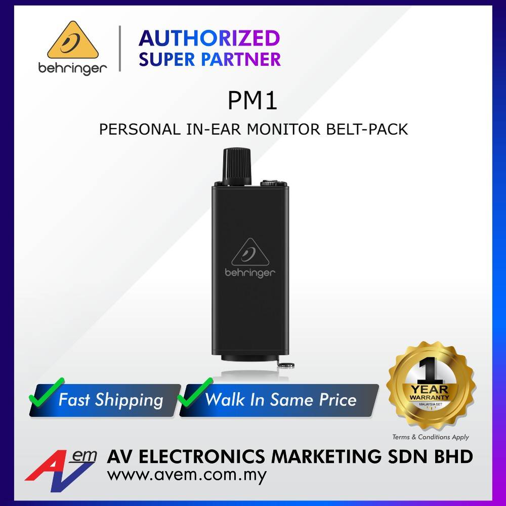 BEHRINGER PM1 Personal InEar Monitor BeltPack